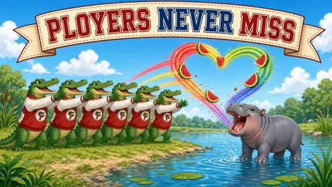 Ploy meme: Ployers never miss (cartoon of Ploy, a slate-grey hippo)